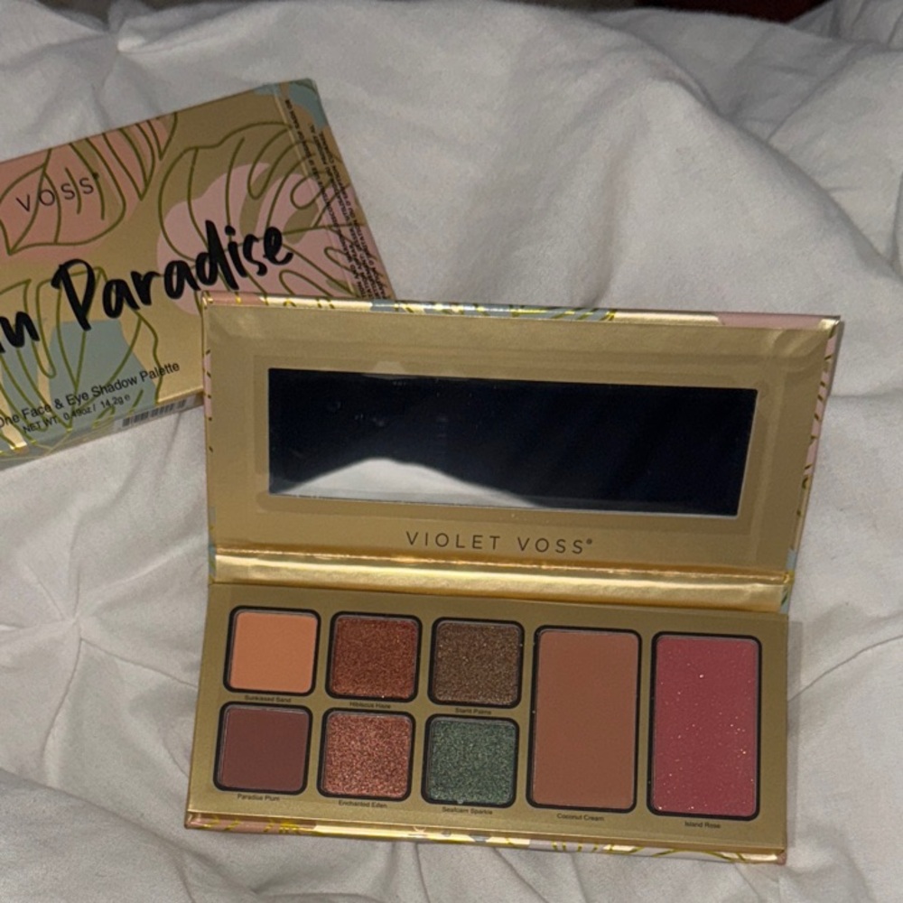 Violet Voss Eye Palette with Gold, Green, and Brown Shades